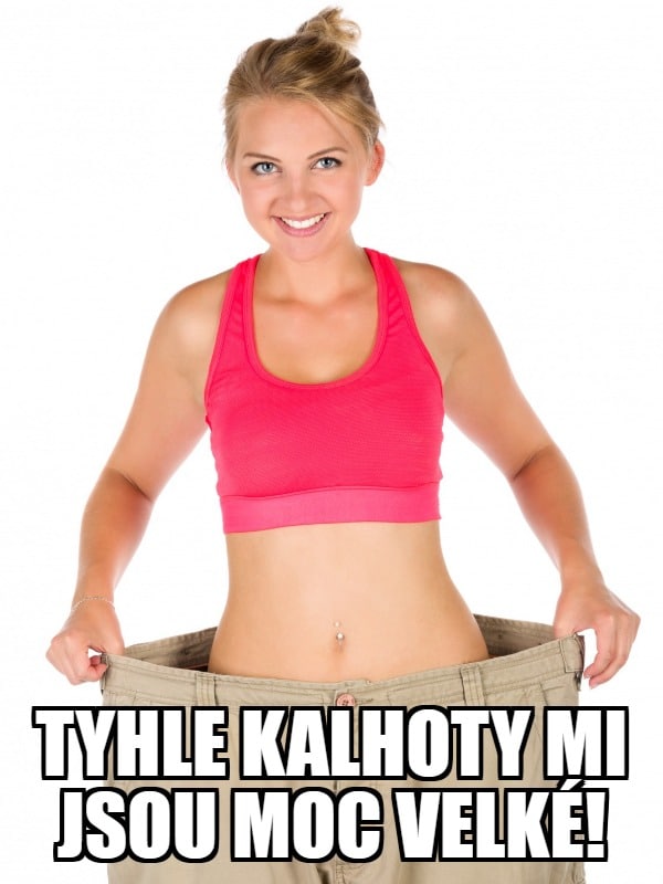 Tyhle kalhoty mi jsou moc velké.